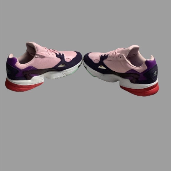 Adidas Falcon Low-Top Sneakers Purple Pink Size 8 - Picture 6 of 10
